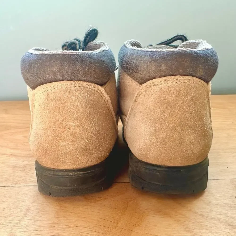 Vintage Stride Rite Leather Floral Toddler Boots Size 9.5